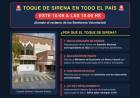 Jueves 10 de Septiembre: SIRENAZO de Bomberos en todo el pais