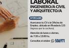 BÚSQUEDA LABORAL | INGENIERO/A CIVIL Y ARQUITECTO/A