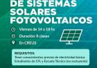 Se abre la inscripción al curso de Sistemas Solares Fotovoltaicos 