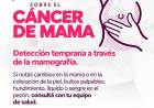 Seguimos en el mes de la Concientización sobre el Cáncer de Mama
