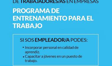Programas de Entrenamiento para el Trabajo y la Inserción Laboral
