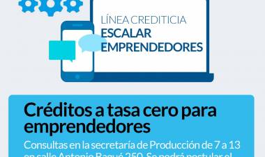Créditos a tasa cero para emprendedores⠀
