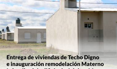 Llegó el día de la entrega de viviendas de Techo Digno e inauguración de obras este lunes 12.