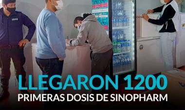 Llegaron 1200 1° dosis de SINOPHARM: “Seguimos vacunando”