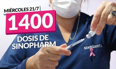LLEGARON 1400 DOSIS DE SINOPHARM