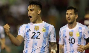 Con un gol de Lautaro Martínez, Argentina derrotó a Venezuela 3-1