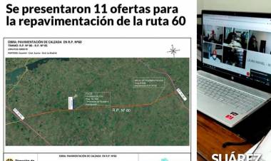 Huanguelén: Día Histórico - Se presentaron 11 ofertas para la repavimentación de la ruta 60
