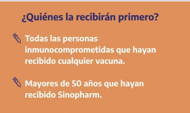 La Provincia envió los primeros 558.100 turnos de terceras dosis