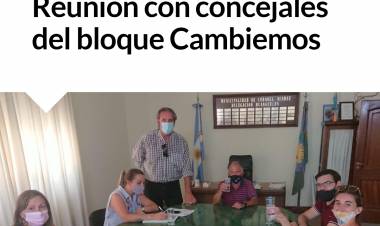 Reunión con concejales del bloque Cambiemos