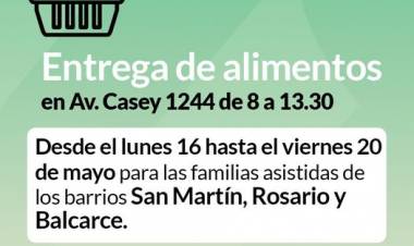 Desarrollo Social: entrega de alimentos del mes de mayo