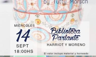 Nuevo seminario de cerámica en la Biblioteca Parlante!