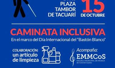 Caminata inclusiva en el día Internacional del “Bastón Blanco”