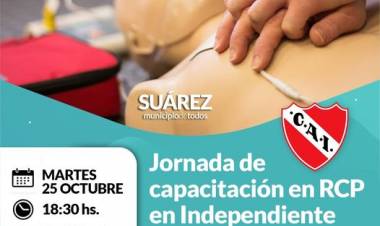 Jornada de capacitación en RCP  en Independiente