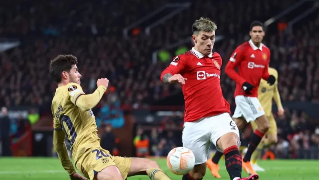 Con Garnacho y Lisandro, Manchester eliminó a Barcelona