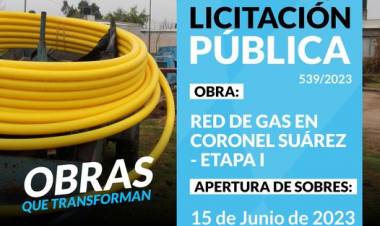 Licitación Privada: Red de Gas en Coronel Suárez – Etapa 1