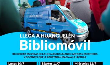 Llega el Bibliomóvil a Huanguelén