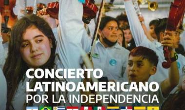 Gran mega-orquesta internacional con más de 300 jóvenes en el escenario