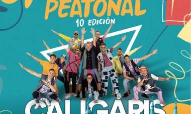 Se viene “Suárez Peatonal especial 6 de agosto” con Los Caligaris