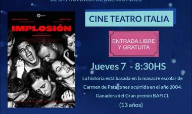 El Festival Internacional de Cine de la Provincia de Buenos Aires llega a Coronel Suárez