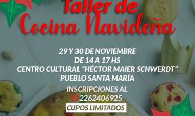 Taller de cocina navideña