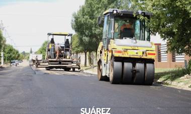 Por gestiones de Ricardo Moccero avanza pavimento del plan 6x6
