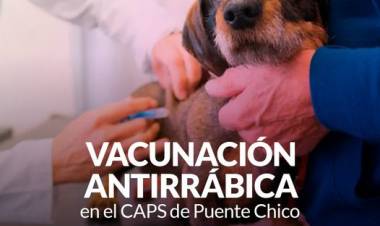 Campaña de vacunación antirrábica: Buena respuesta de la comunidad de Santa Trinidad