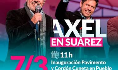 Axel Kicillof junto a Ricardo Moccero realizarán una serie de inauguraciones en Santa Trinidad