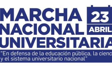 Cómo será la Marcha Nacional Universitaria del 23 de abril