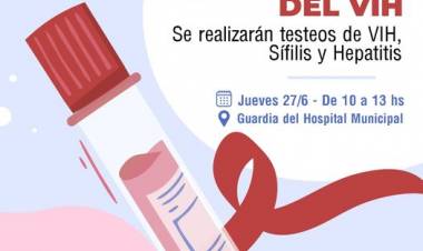 Testeos en el Día Nacional de la Prueba del VIH