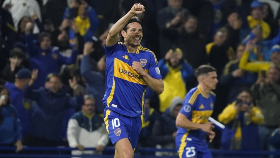 Con gol de Cavani, Boca venció a Cruzeiro e irá con ventaja a Brasil