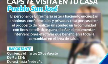 Pueblo San José: El CAPS te visita en tú casa