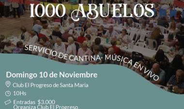 Se acerca la 19° edición de la FIESTA DE LOS 1000 ABUELOS