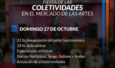 Vuelve la Fiesta de las Colectividades al Mercado de las Artes!