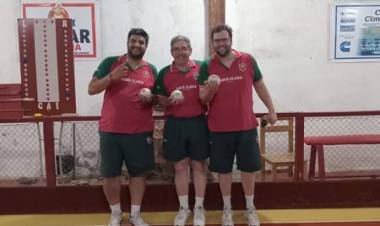 DEPORTIVO SARMIENTO ES EL CAMPEÓN EN PRIMERA CATEGORÍA POR TRÍOS