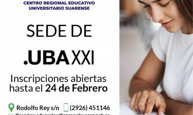 Todavia está a tiempo de inscribirte- Estudia el CBC de la UBA en Suárez