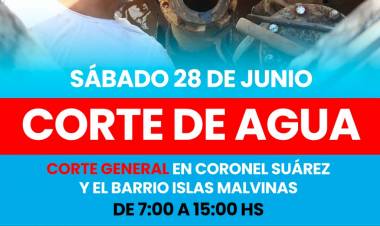 CORTE EN EL SUMINISTRO DE AGUA CORRIENTE