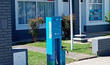 Nueva estación sustentable de bicicletas en Pueblo Santa María