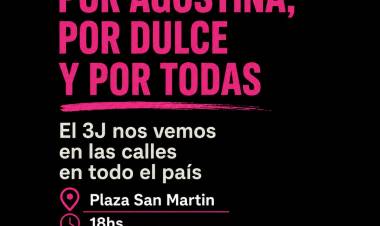 Aniversario de "Ni Una Menos": este 3 de Junio nos encontramos en Plaza San Martín a las 18hs.