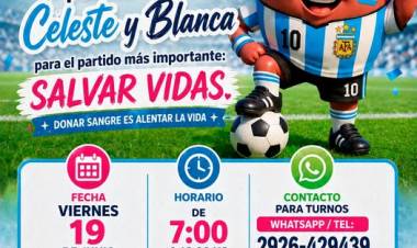 En este Mundial, ponete la Celeste y Blanca para el partido más importante: Salvar Vidas