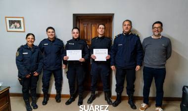 Reconocimiento al compromiso y la vocación de servicio de efectivos policiales