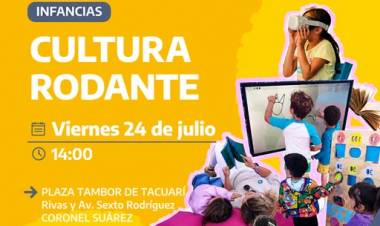 Cultura Rodante llega a Coronel Suárez para disfrutar las vacaciones de invierno