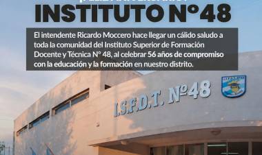 Cumple 56 años el Instituto Superior de Formación Docente y Técnica N° 48