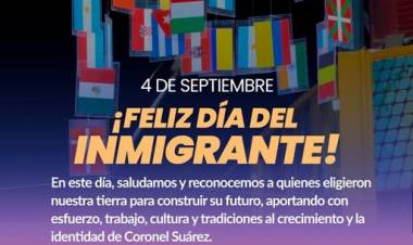 4 de septiembre: Día del Inmigrante