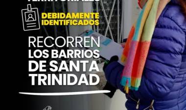 Santa Trinidad: comienza un nuevo relevamiento territorial