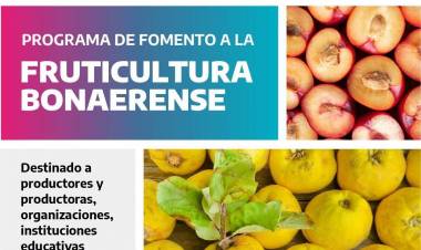 5.ª Convocatoria – Programa de Fomento de la Fruticultura Bonaerense