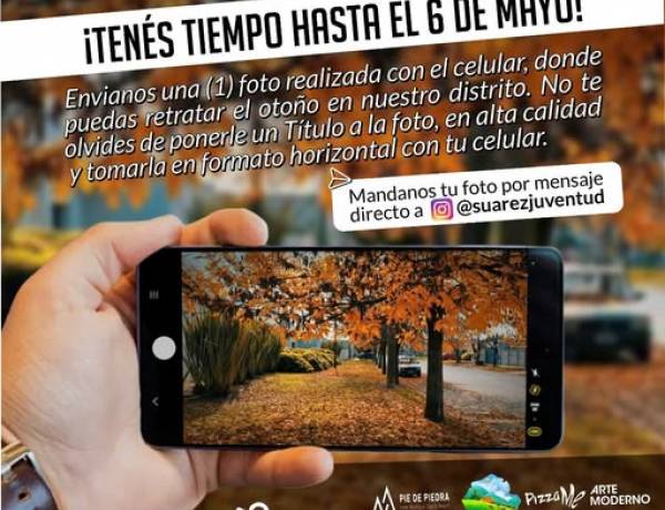 Tu foto puede ser la postal más linda de Suárez: llega “Suárez en Otoño” 2026