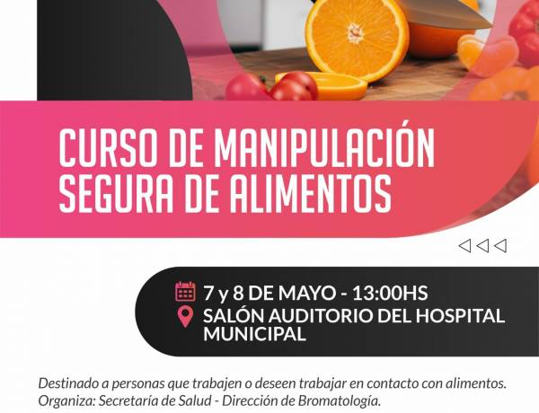 Nuevo curso de Manipulación Segura de Alimentos