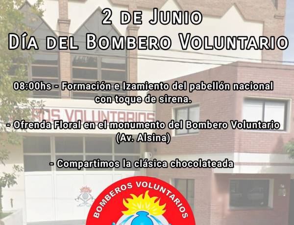 Cronograma para el "Dia del Bombero Voluntario"