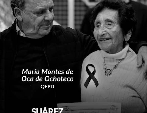 QEPD María Montes de Oca de Ochoteco