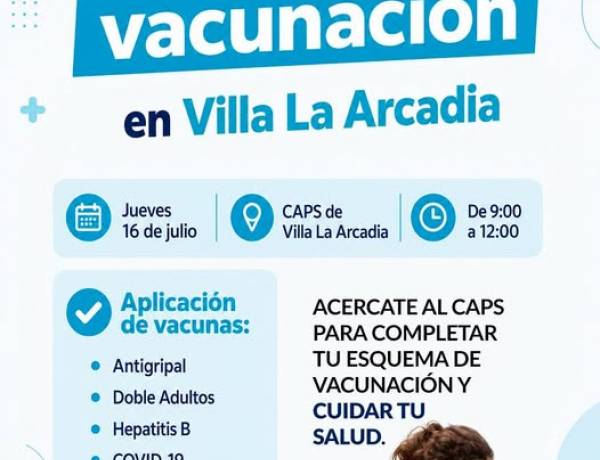 Jornada de Vacunación en Villa La Arcadia